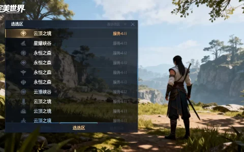 完美世界哪些服务器不卡顿？，又该选哪个区？