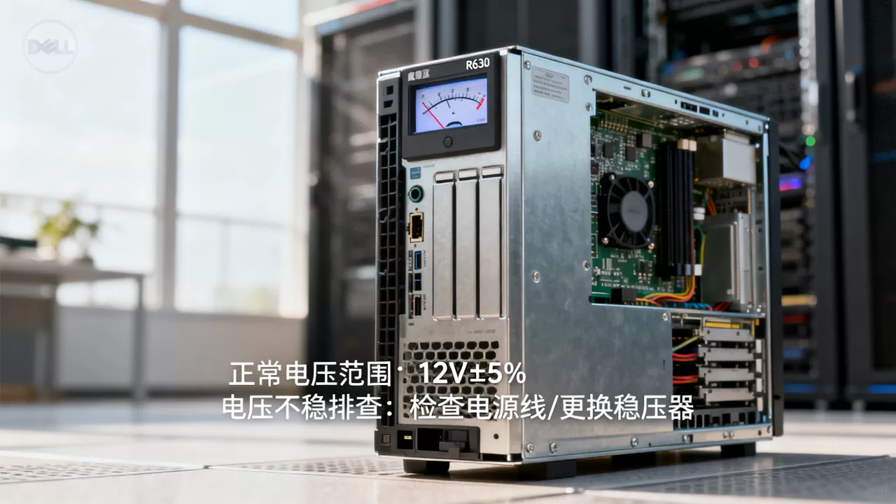戴尔R630服务器电压多少才算正常,服务器电压不稳怎么办? 戴尔R630服务器电压多少才算正常,服务器电压不稳怎么办?
