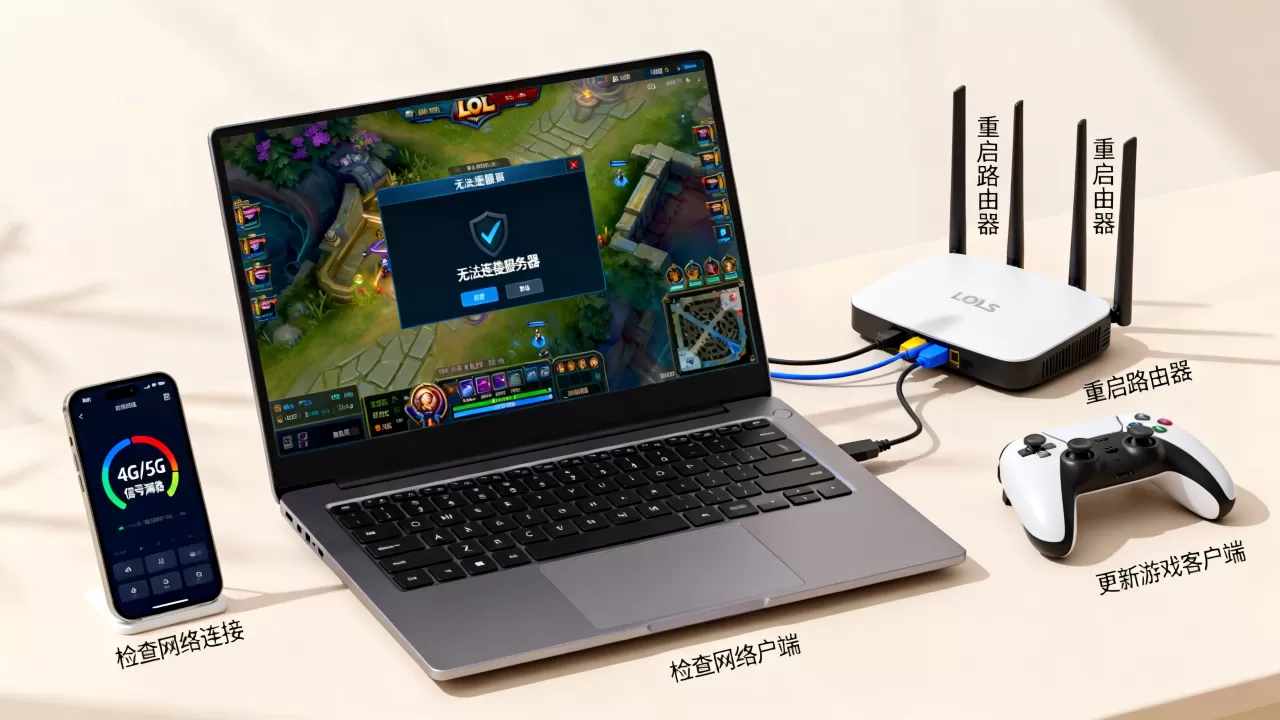 为什么LOL一直无法连接服务器?,连接失败怎么解决 为什么LOL一直无法连接服务器?,连接失败怎么解决
