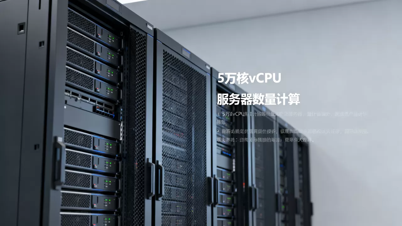 5万核vCPU到底需要多少台服务器?,服务器数量怎么计算 5万核vCPU到底需要多少台服务器?,服务器数量怎么计算