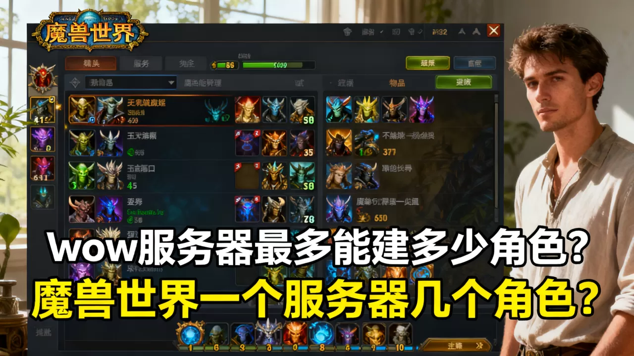 wow服务器最多能建多少角色?,魔兽世界一个服务器几个角色? wow服务器最多能建多少角色?,魔兽世界一个服务器几个角色?