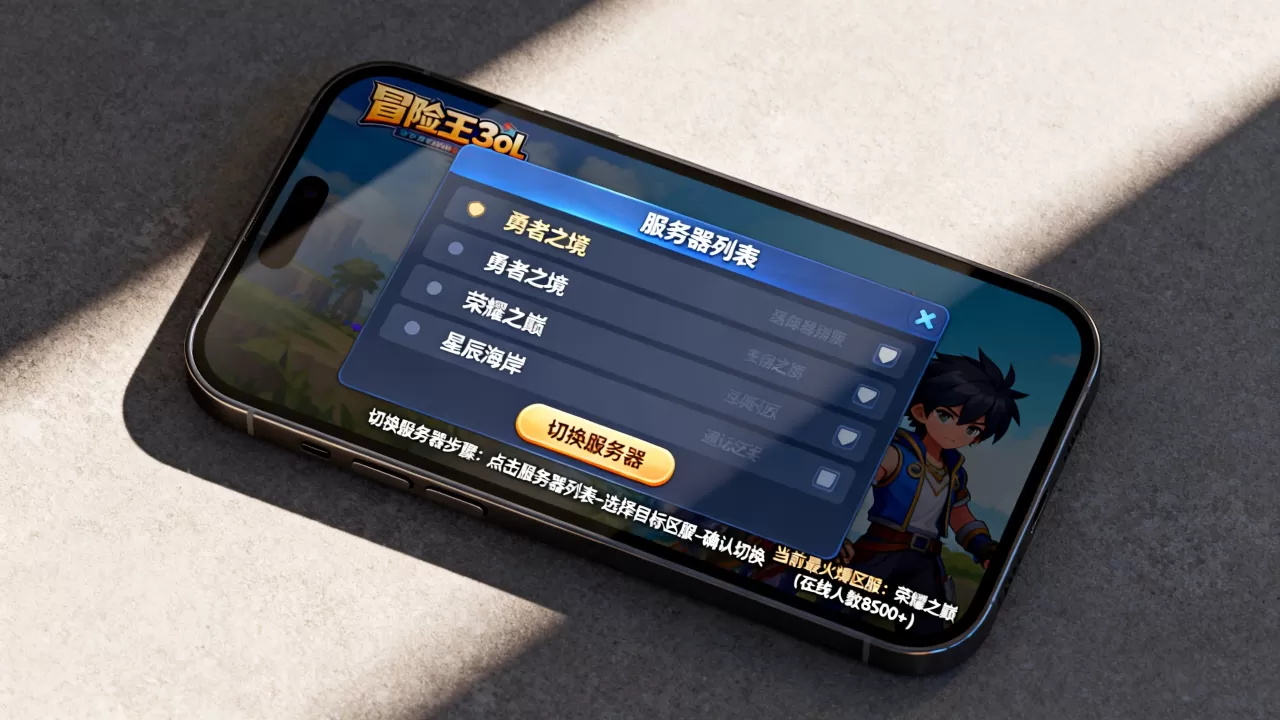 冒险王3ol怎么切换服务器,哪个区服最火爆? 冒险王3ol怎么切换服务器,哪个区服最火爆?