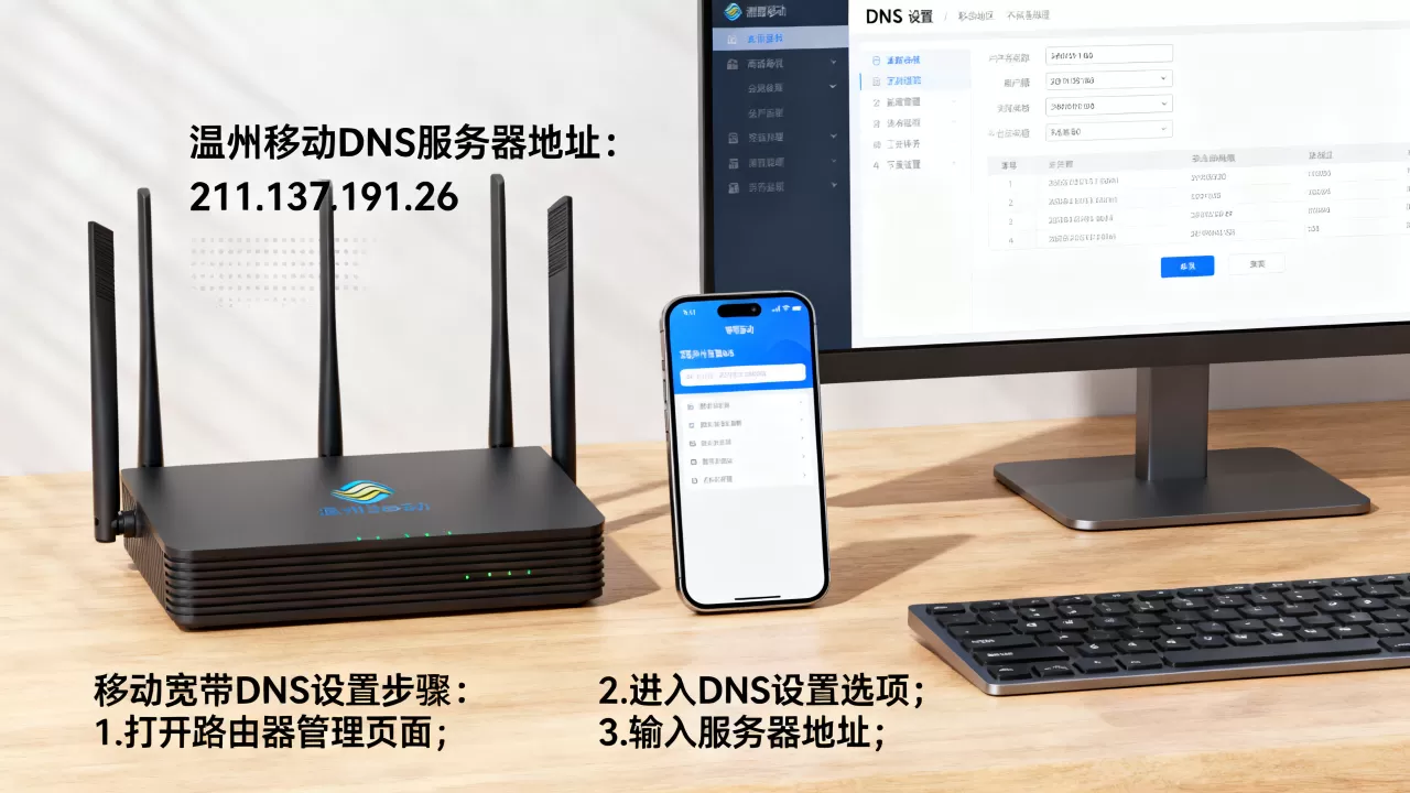 温州移动DNS服务器地址是多少,移动宽带DNS怎么设置? 温州移动DNS服务器地址是多少,移动宽带DNS怎么设置?