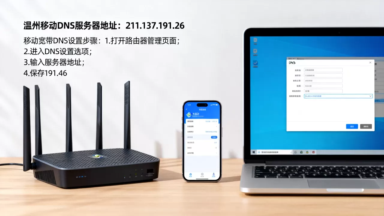 温州移动DNS服务器地址是多少,移动宽带DNS怎么设置? 温州移动DNS服务器地址是多少,移动宽带DNS怎么设置?