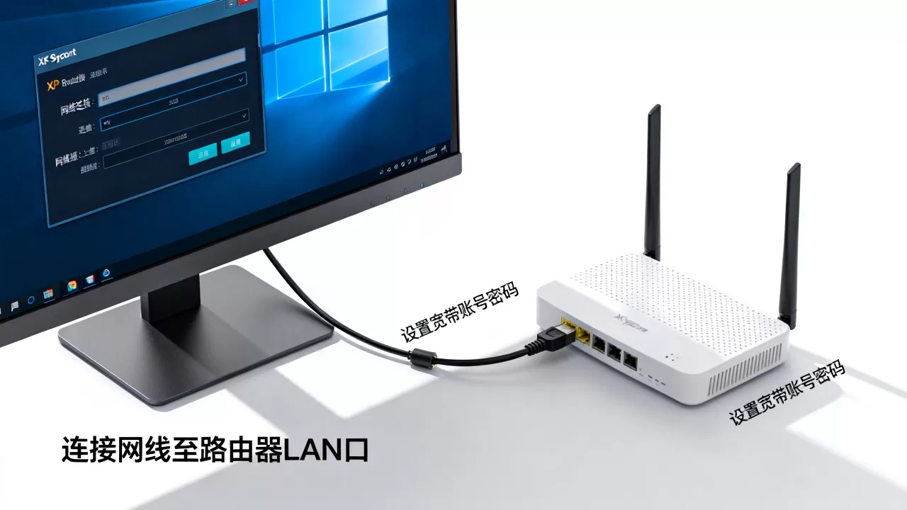 xp系统怎么连路由器宽带,网络连接服务器失败怎么办? xp系统怎么连路由器宽带,网络连接服务器失败怎么办?