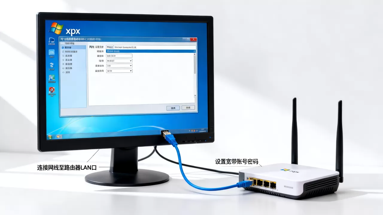 xp系统怎么连路由器宽带,网络连接服务器失败怎么办? xp系统怎么连路由器宽带,网络连接服务器失败怎么办?