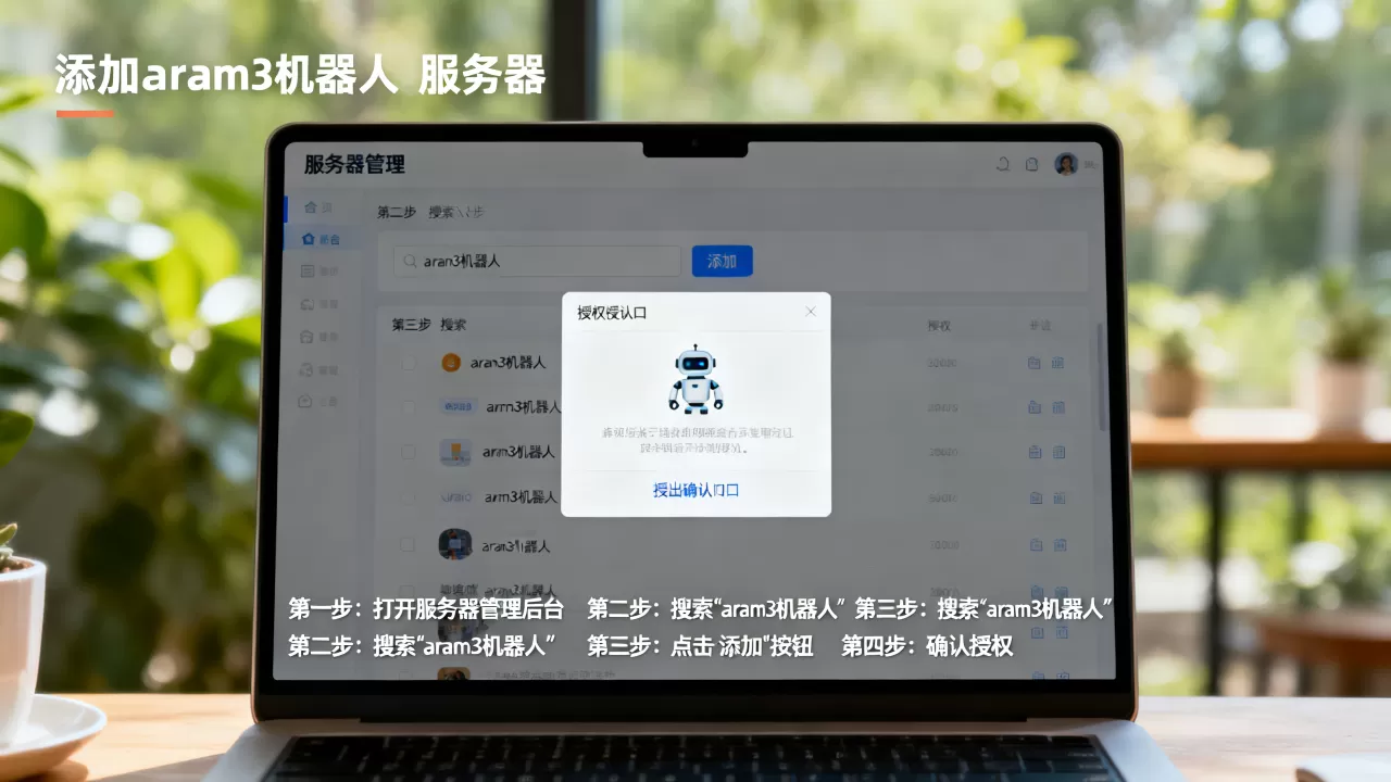 怎么把aram3机器人添加到服务器?,具体操作步骤是什么? 怎么把aram3机器人添加到服务器?,具体操作步骤是什么?