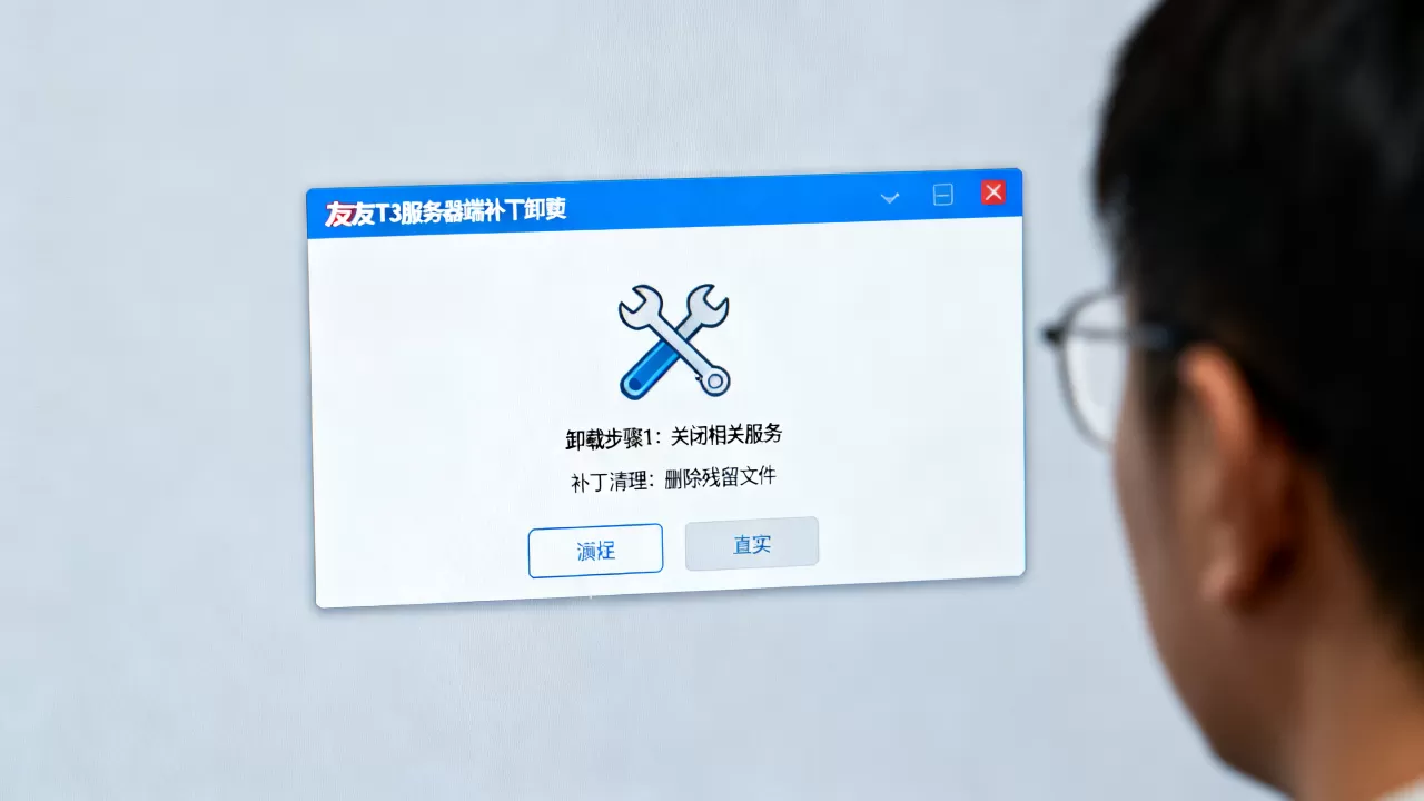 用友T3服务器端补丁怎么彻底去掉,卸载不了怎么办 用友T3服务器端补丁怎么彻底去掉,卸载不了怎么办