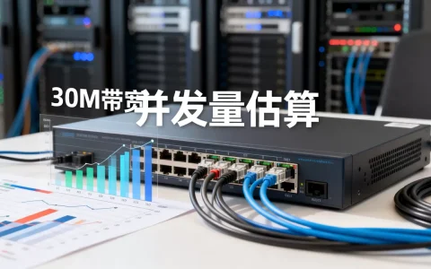 服务器30M带宽能支持多少人，怎么估算并发量？