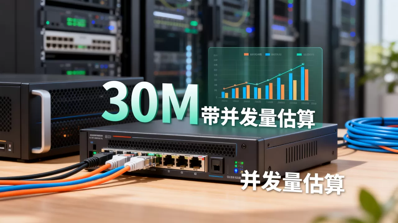 服务器30M带宽能支持多少人,怎么估算并发量? 服务器30M带宽能支持多少人,怎么估算并发量?