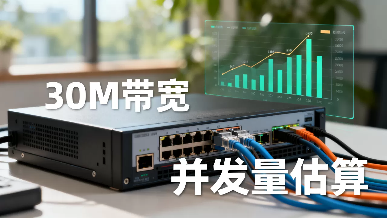 服务器30M带宽能支持多少人,怎么估算并发量? 服务器30M带宽能支持多少人,怎么估算并发量?