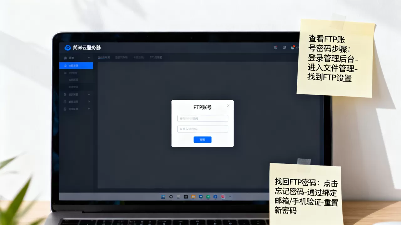 简米云服务器怎么看FTP账号密码,FTP密码忘了如何找回 简米云服务器怎么看FTP账号密码,FTP密码忘了如何找回