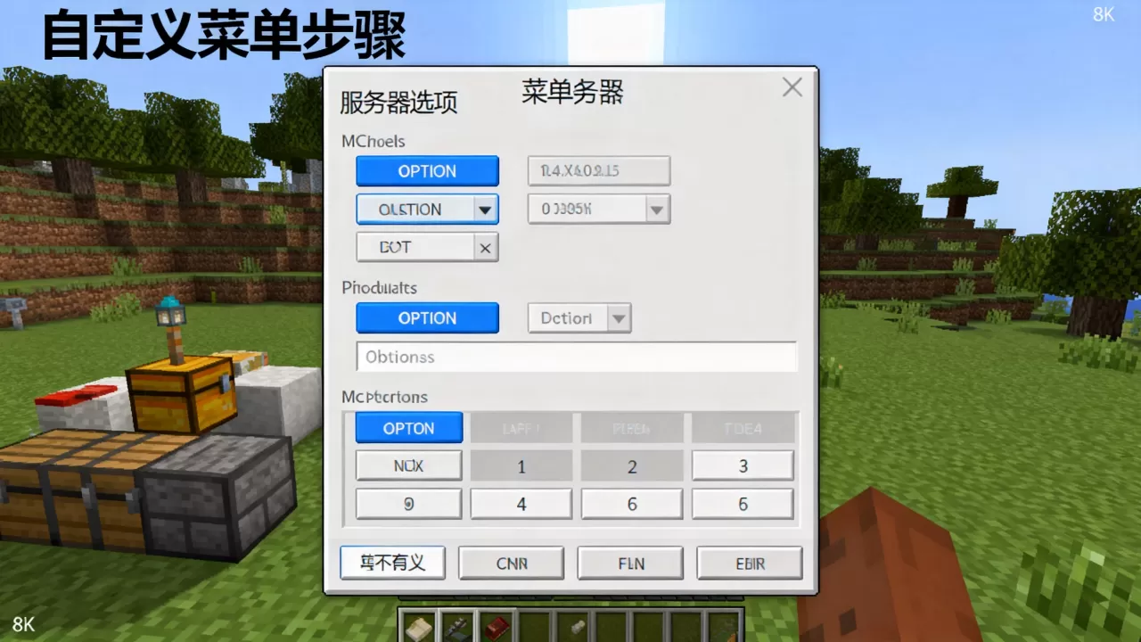 MC服务器菜单选择怎么做,如何自定义菜单界面? MC服务器菜单选择怎么做,如何自定义菜单界面?
