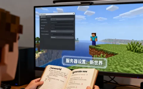 我的世界直连服务器怎么开新世界,服务器开新世界的指令有哪些