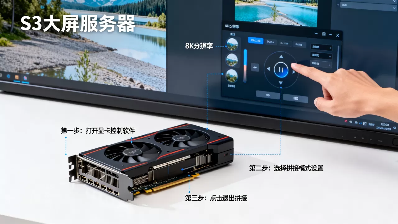 S3大屏服务器显卡拼接如何退出,大屏拼接模式怎么关闭? S3大屏服务器显卡拼接如何退出,大屏拼接模式怎么关闭?