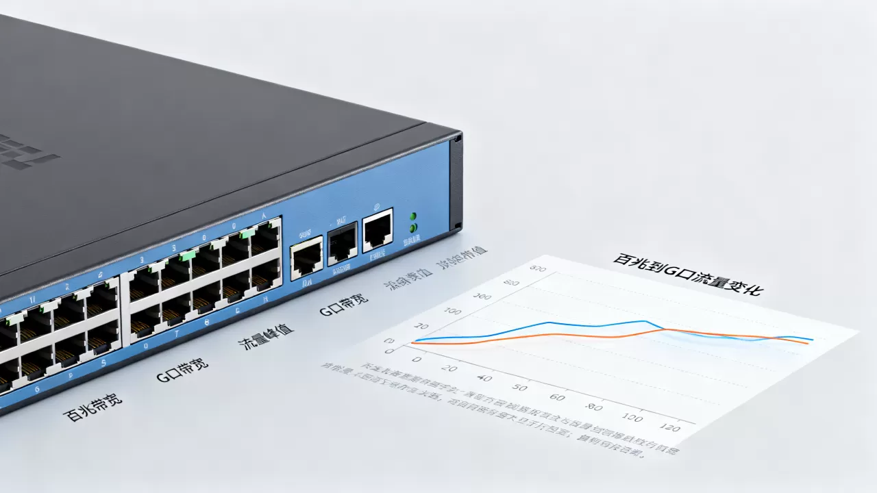 业务从百兆升级到G口的时机怎么把握,什么时候升级? 业务从百兆升级到G口的时机怎么把握,什么时候升级?