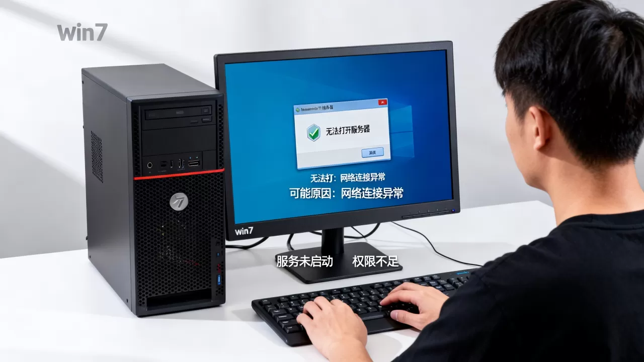 win7服务器打开失败怎么办,是什么原因导致的? win7服务器打开失败怎么办,是什么原因导致的?