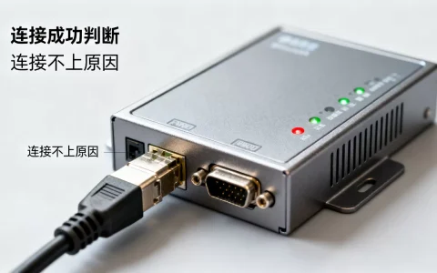 串口服务器连接成功如何判断？，串口服务器连接不上是什么原因？