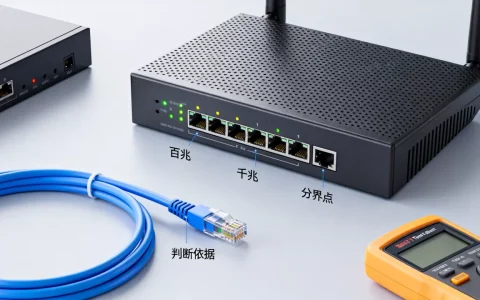 如何准确判断百兆与千兆的分界点，判断依据是什么？