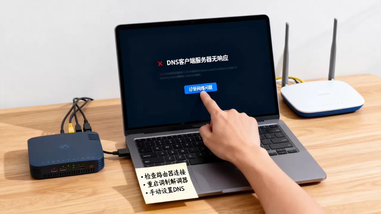 DNS客户端服务器无响应是怎么回事,电脑无法上网怎么解决? DNS客户端服务器无响应是怎么回事,电脑无法上网怎么解决?