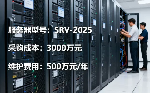 45万台服务器你算过要多少钱吗，采购成本和维护费用怎么算