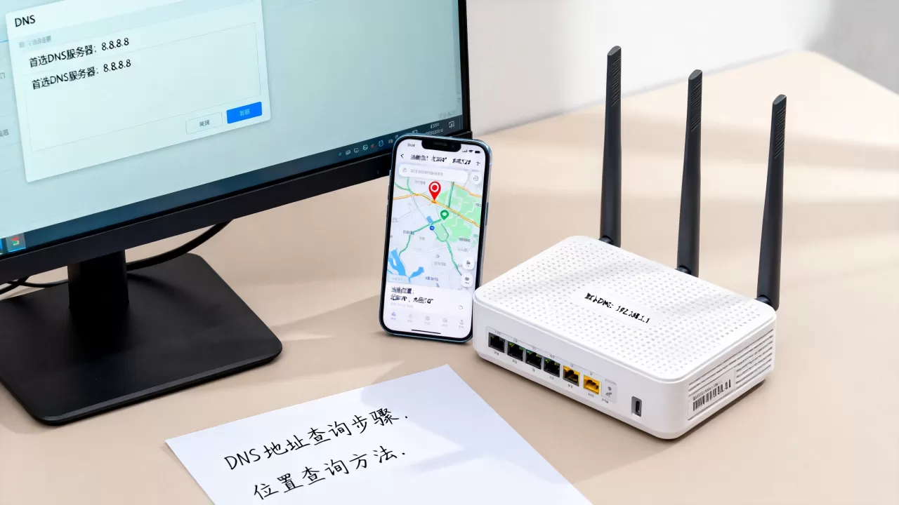 dns的服务器地址是多少,当前位置怎么查? dns的服务器地址是多少,当前位置怎么查?