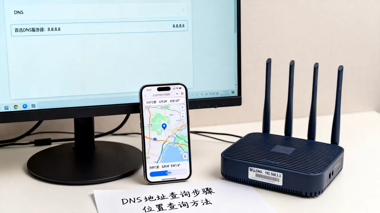dns的服务器地址是多少,当前位置怎么查? dns的服务器地址是多少,当前位置怎么查?