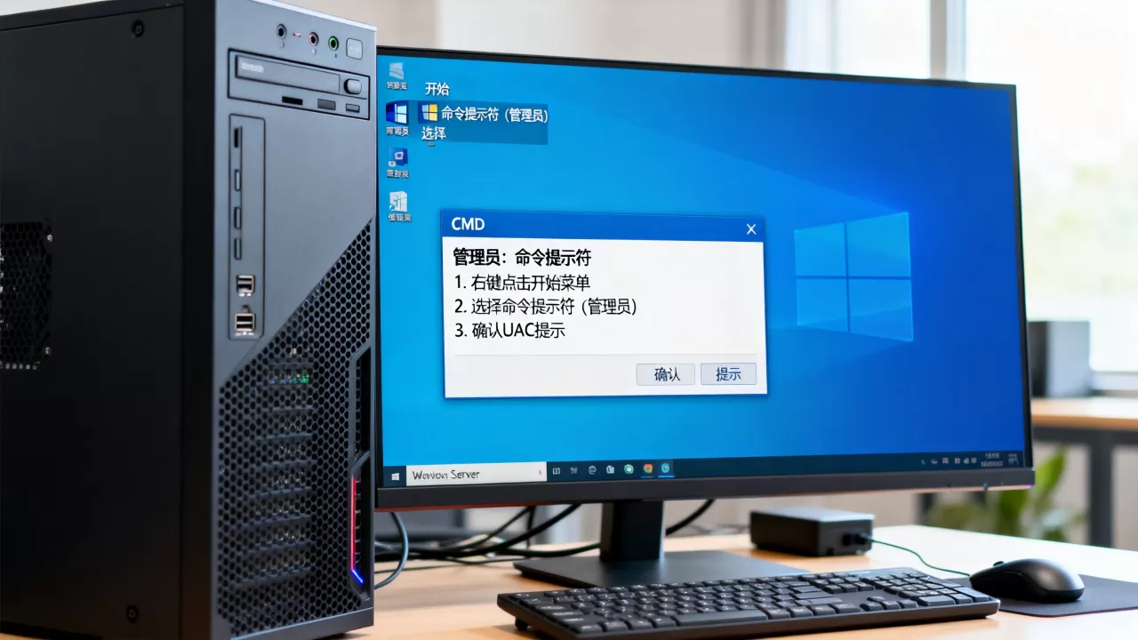 服务器中怎么用管理员身份打开CMD,操作步骤有哪些 服务器中怎么用管理员身份打开CMD,操作步骤有哪些