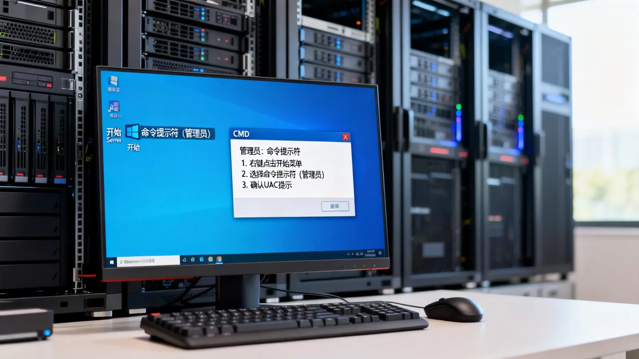服务器中怎么用管理员身份打开CMD,操作步骤有哪些 服务器中怎么用管理员身份打开CMD,操作步骤有哪些
