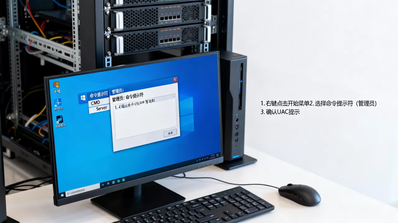 服务器中怎么用管理员身份打开CMD,操作步骤有哪些 服务器中怎么用管理员身份打开CMD,操作步骤有哪些