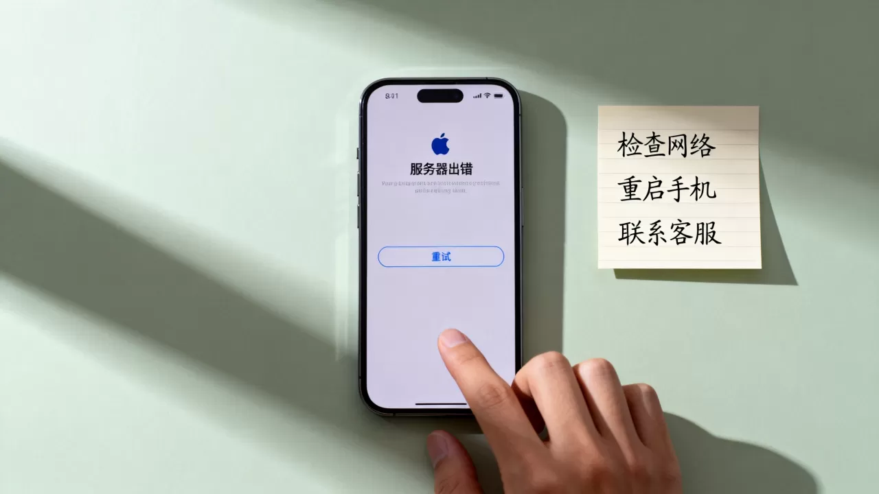 苹果手机ID登录时服务器出错怎么办,是什么原因? 苹果手机ID登录时服务器出错怎么办,是什么原因?