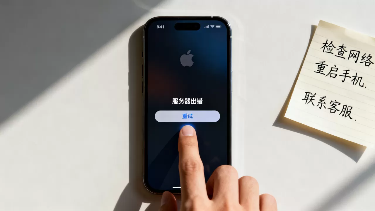 苹果手机ID登录时服务器出错怎么办,是什么原因? 苹果手机ID登录时服务器出错怎么办,是什么原因?
