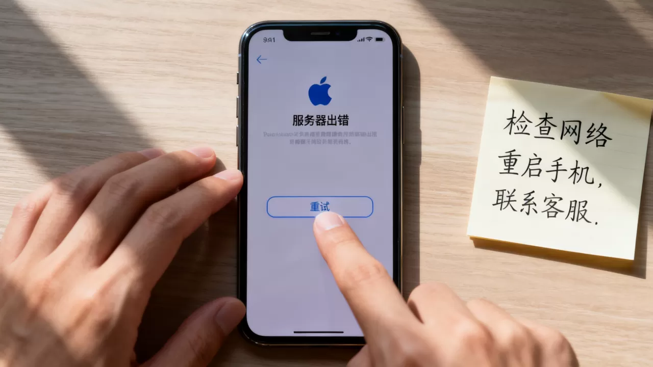 苹果手机ID登录时服务器出错怎么办,是什么原因? 苹果手机ID登录时服务器出错怎么办,是什么原因?