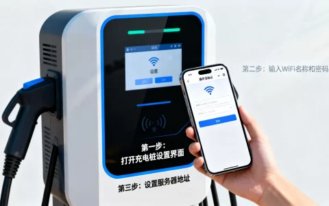 交流充电桩怎么设置wifi和服务器地址，设置步骤是什么