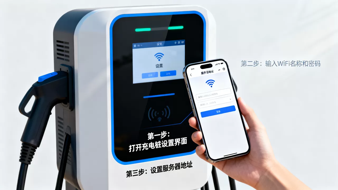 交流充电桩怎么设置wifi和服务器地址,设置步骤是什么 交流充电桩怎么设置wifi和服务器地址,设置步骤是什么