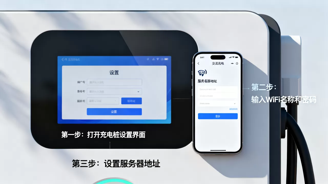 交流充电桩怎么设置wifi和服务器地址,设置步骤是什么 交流充电桩怎么设置wifi和服务器地址,设置步骤是什么