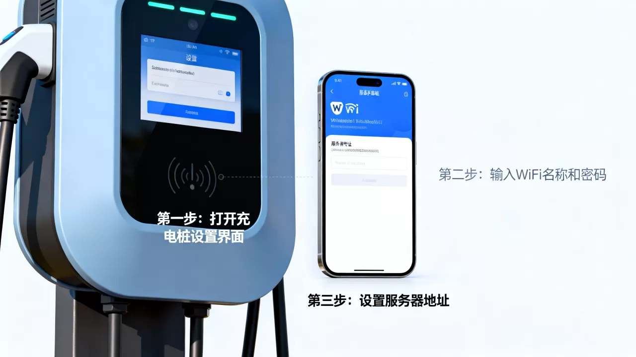 交流充电桩怎么设置wifi和服务器地址,设置步骤是什么 交流充电桩怎么设置wifi和服务器地址,设置步骤是什么