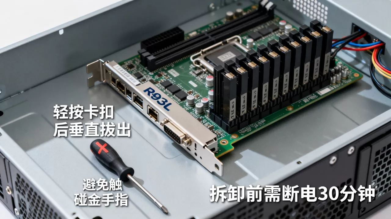 戴尔R930服务器阵列卡怎么拔,拆卸方法及注意事项是什么? 戴尔R930服务器阵列卡怎么拔,拆卸方法及注意事项是什么?