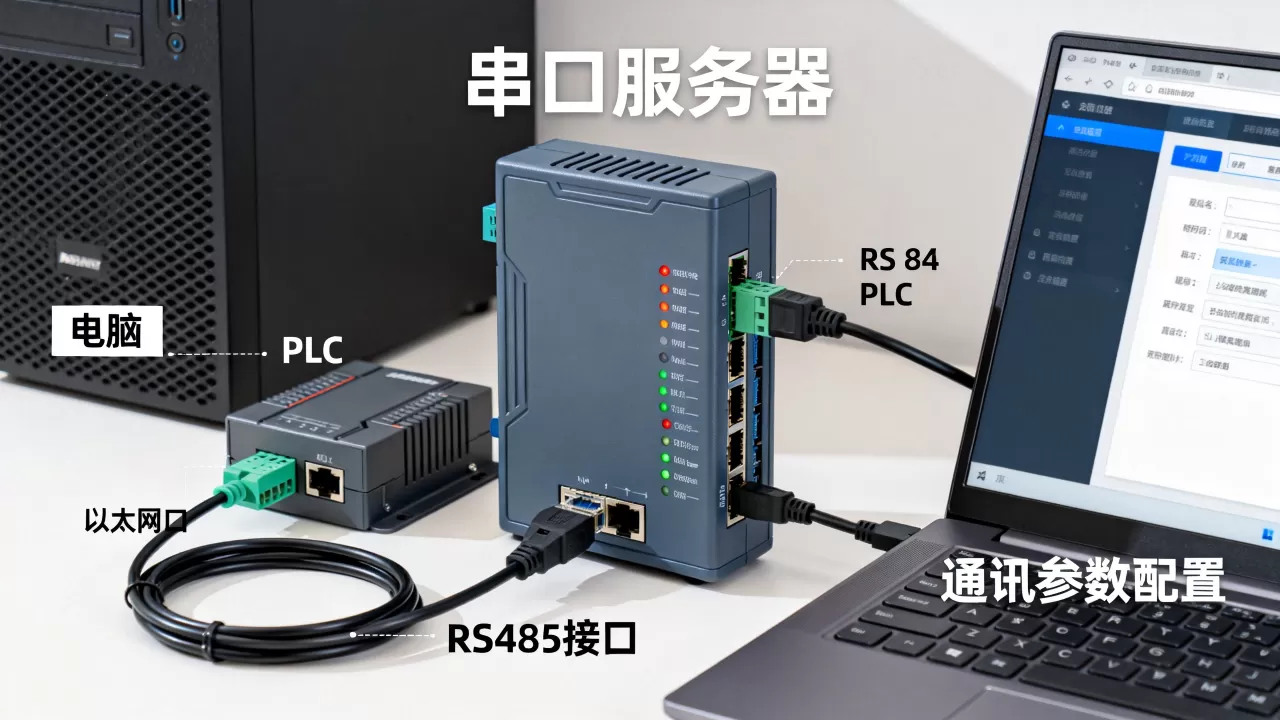 串口服务器如何连接电脑和PLC读写数据,PLC通讯怎么配置 串口服务器如何连接电脑和PLC读写数据,PLC通讯怎么配置