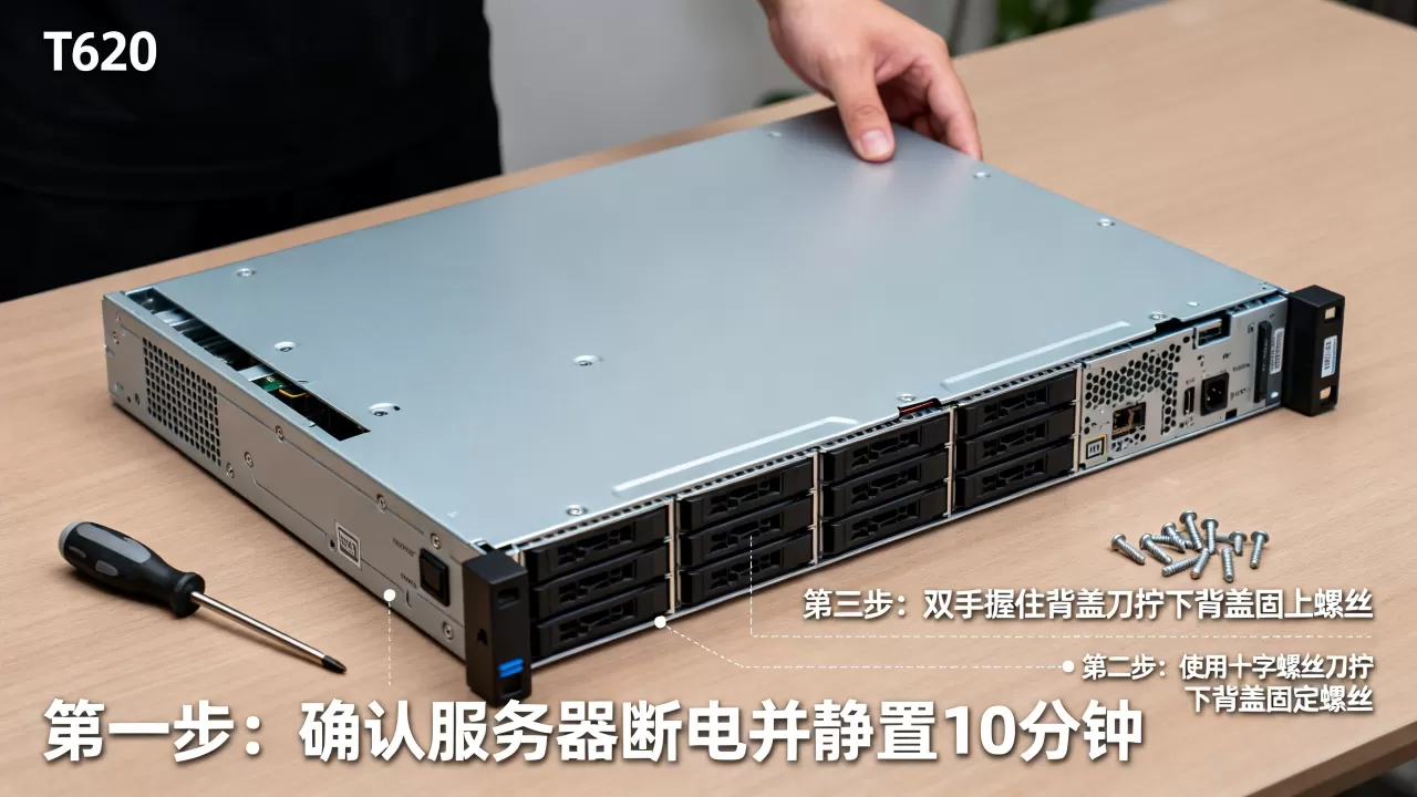 t620服务器背盖如何拆卸?,有没有详细步骤? t620服务器背盖如何拆卸?,有没有详细步骤?