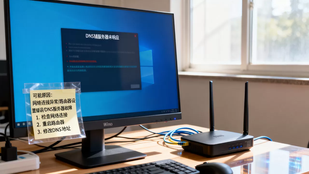 Win10DNS辅服务器未响应怎么解决?,是什么原因导致的? Win10DNS辅服务器未响应怎么解决?,是什么原因导致的?