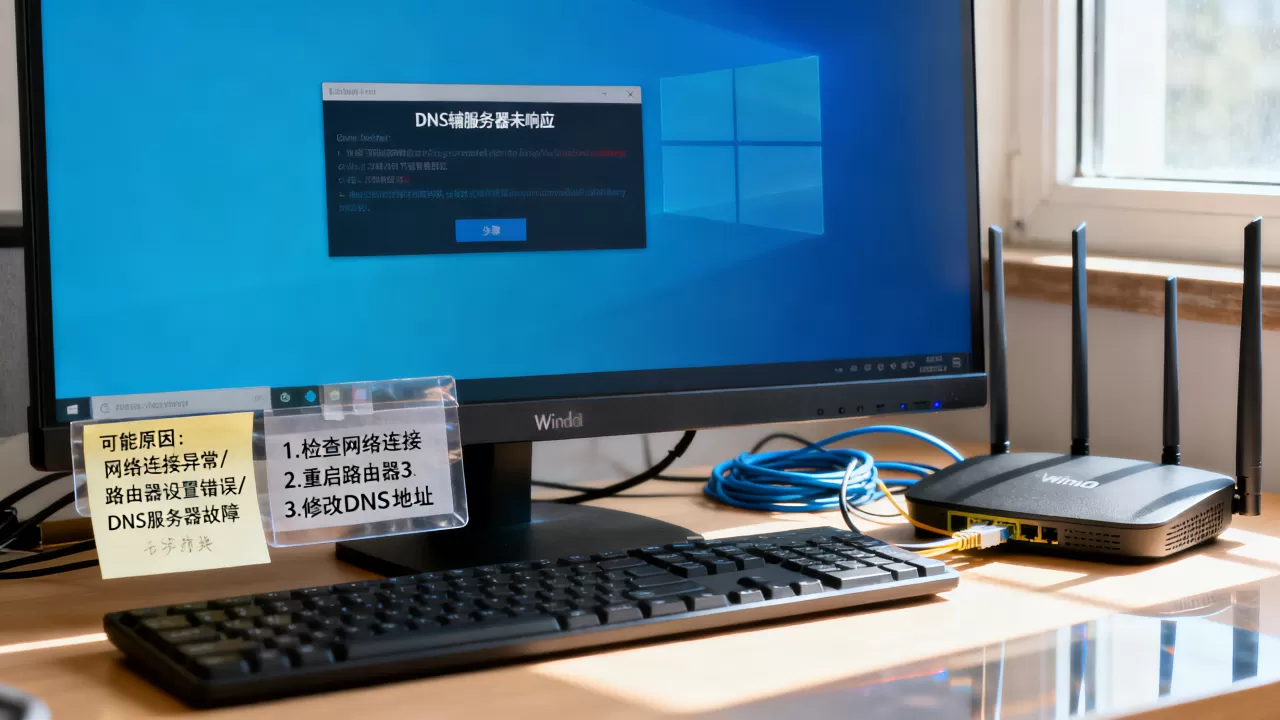 Win10DNS辅服务器未响应怎么解决?,是什么原因导致的? Win10DNS辅服务器未响应怎么解决?,是什么原因导致的?
