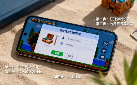 泰拉瑞亚pe国际服如何开启服务器，具体步骤是什么？