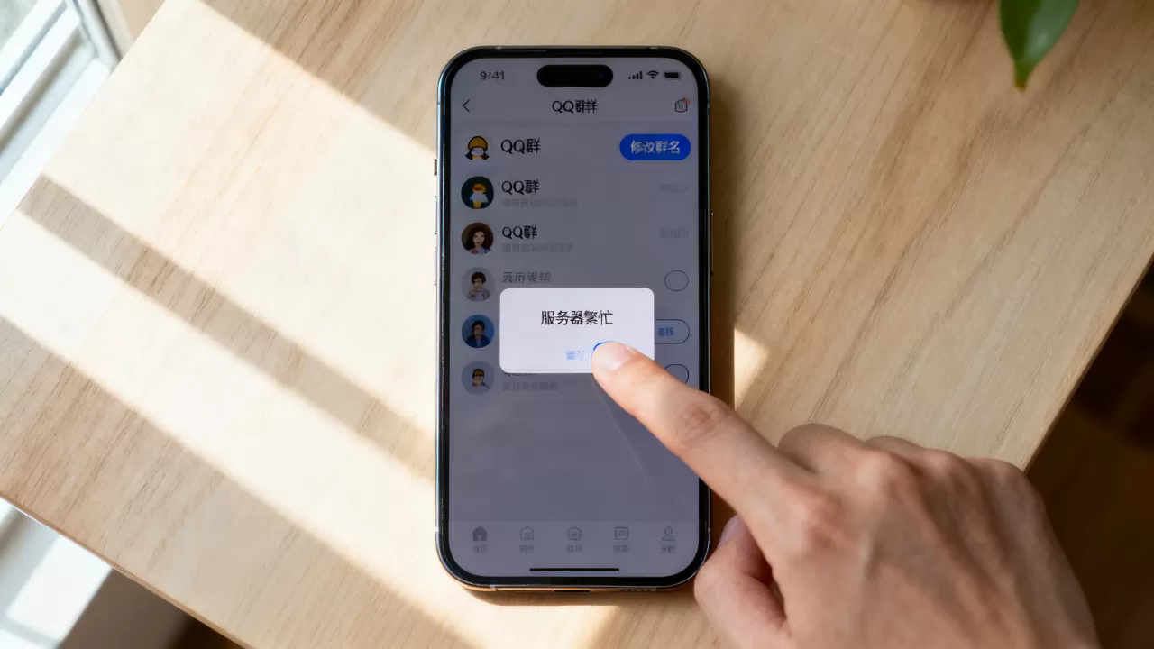 为什么qq群改群名提示服务器繁忙,怎么办 为什么qq群改群名提示服务器繁忙,怎么办