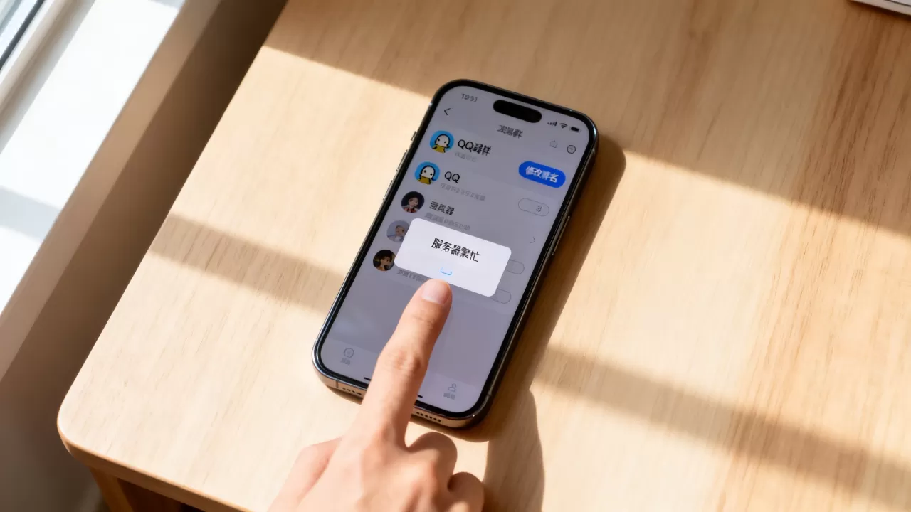 为什么qq群改群名提示服务器繁忙,怎么办 为什么qq群改群名提示服务器繁忙,怎么办