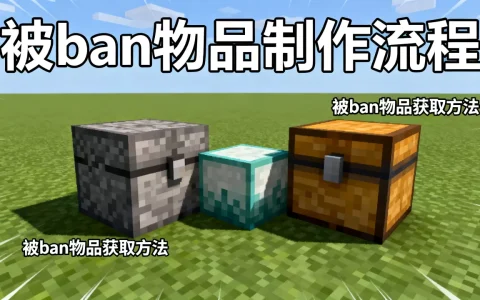 我的世界服务器怎么做出被ban物品，被ban物品怎么获得？