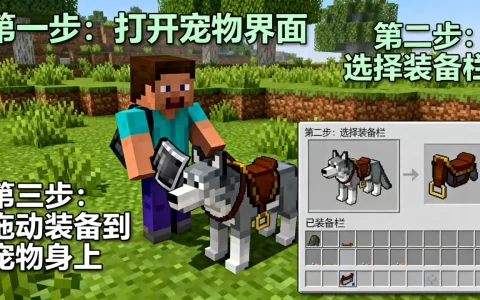 我的世界1c服务器怎么给宠物装备？具体操作有哪些？