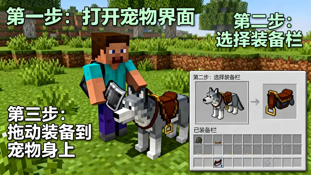 我的世界1c服务器怎么给宠物装备?具体操作有哪些? 我的世界1c服务器怎么给宠物装备?具体操作有哪些?