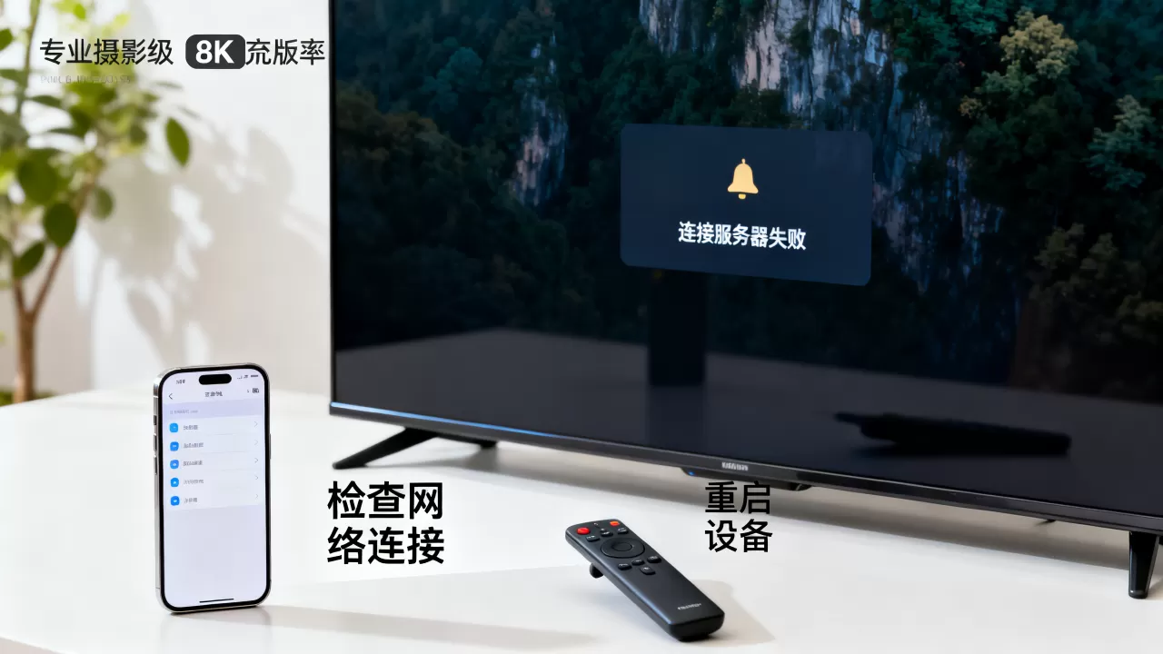 添加TV连接服务器失败咋回事,电视添加设备连接失败怎么办 添加TV连接服务器失败咋回事,电视添加设备连接失败怎么办