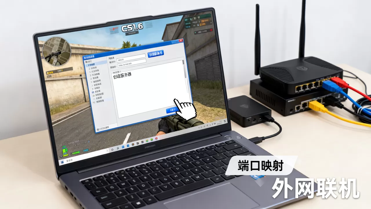 CS1.6如何创建网络服务器,外网怎么联机 CS1.6如何创建网络服务器,外网怎么联机